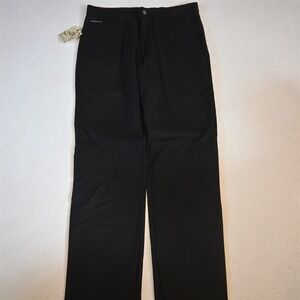 NEW Zanetti 34x34 Italy Made 5 Pocket Straight Black Stripe Twill Mens Jeans